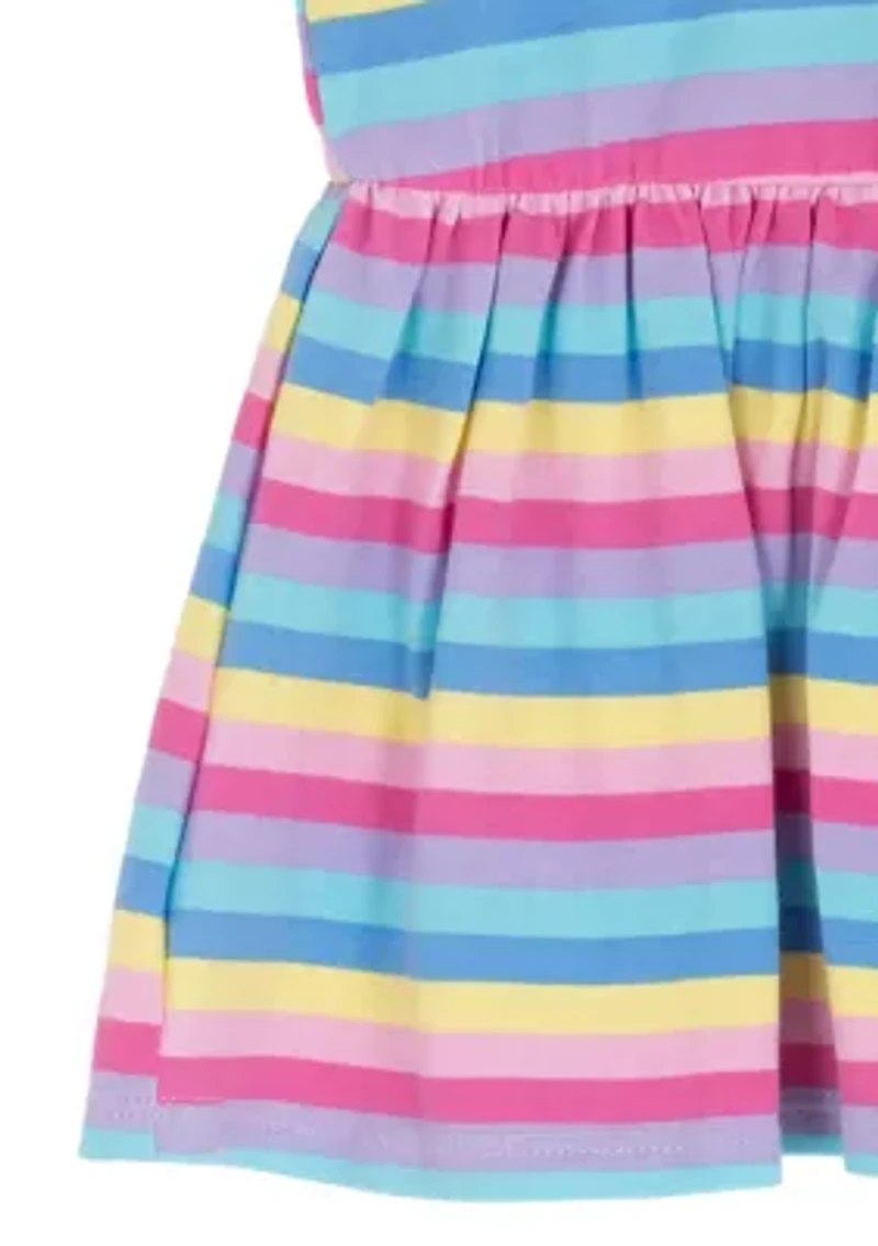 Girls 4-6x Striped Babydoll Top