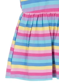 Girls 4-6x Striped Babydoll Top