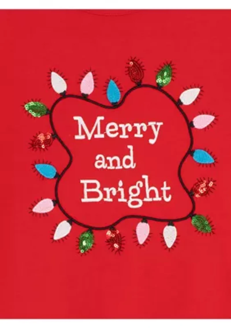 Girls 7-16 Merry and Bright Top