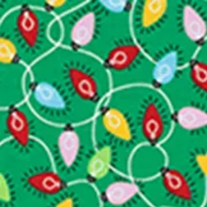 Girl 7-16  Long Sleeve Christmas Lights Print Dress