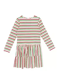 Girls 7-16 Long Sleeve Stripe Dress