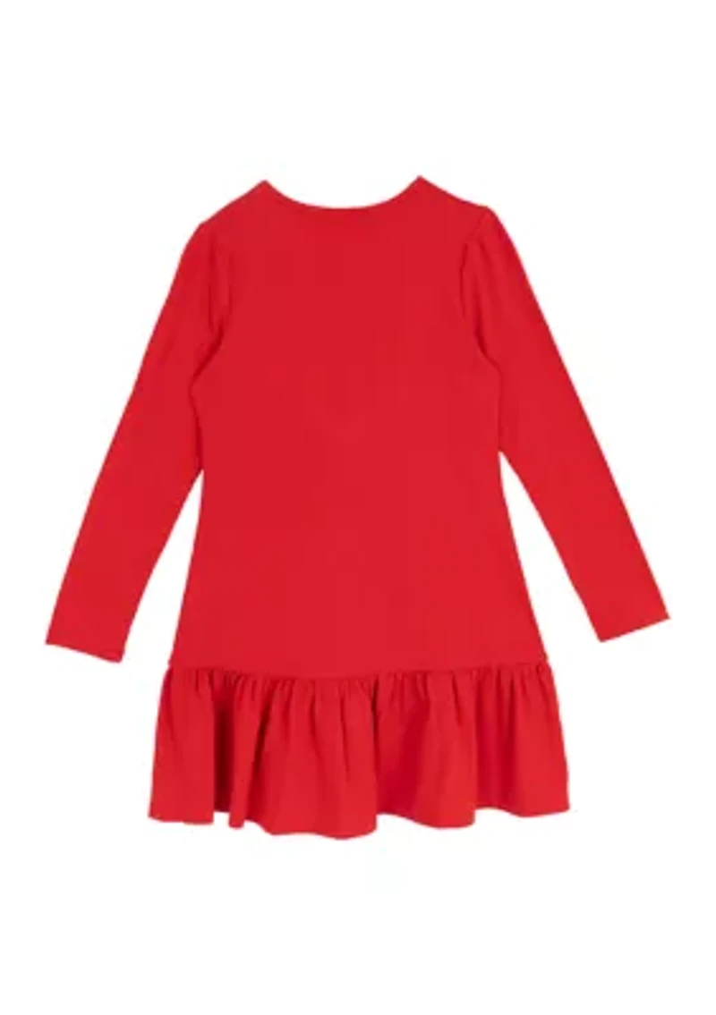 Girls 7-16 Long Sleeve Merry Dress