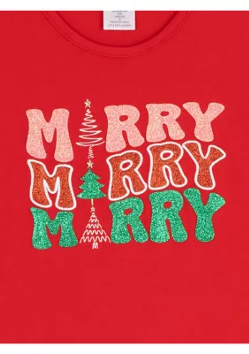 Girls 7-16 Long Sleeve Merry Dress