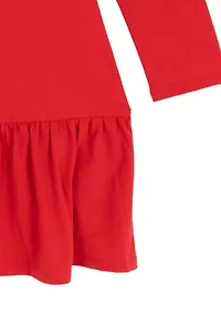 Girls 7-16 Long Sleeve Merry Dress
