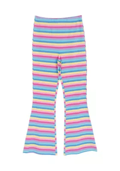 Girls 7-16 Striped Flare Leggings