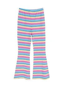 Girls 7-16 Striped Flare Leggings