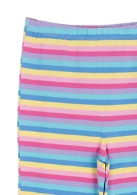 Girls 7-16 Striped Flare Leggings