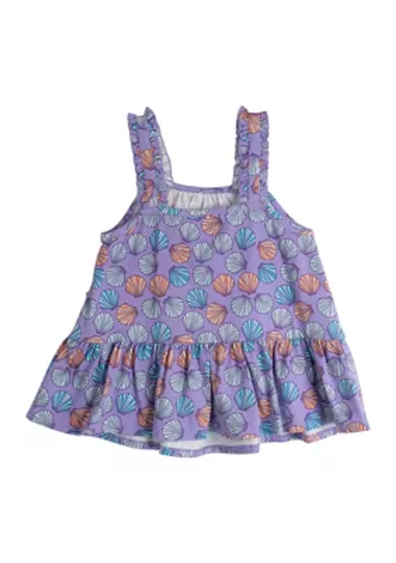Baby Girls Sleeveless Printed Top