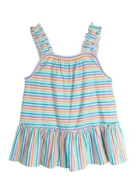 Girls 4-6x Sleeveless Striped Knit Top