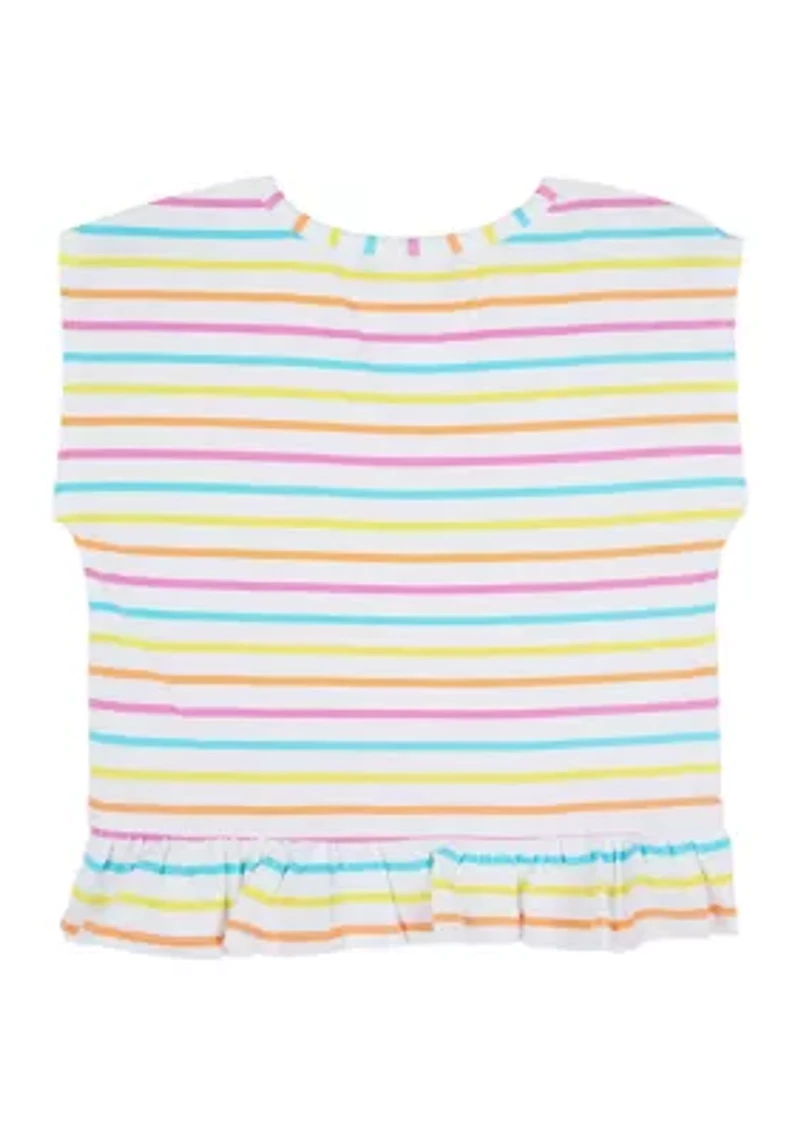 Girls 4-6x Striped Knit Top