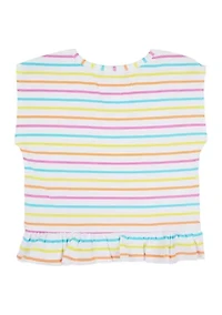 Girls 4-6x Striped Knit Top