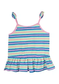 Girls 4-6x Multi Stripe Tank Top