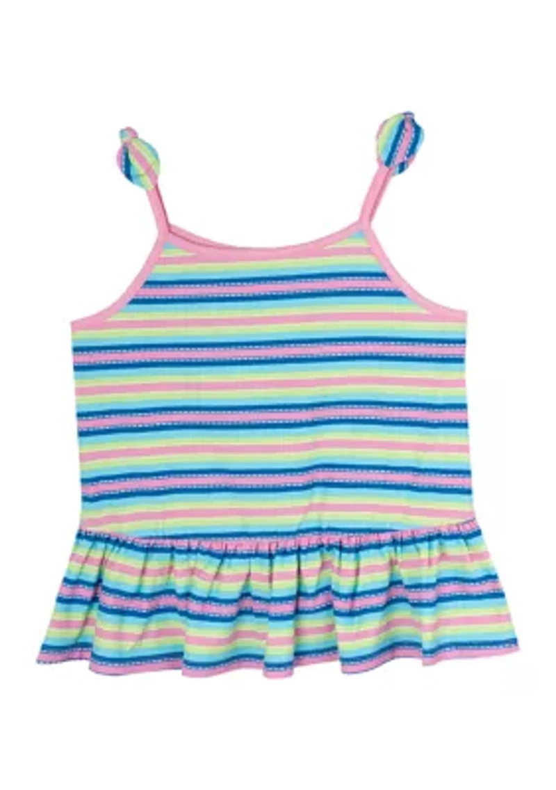 Girls 4-6x Multi Stripe Tank Top