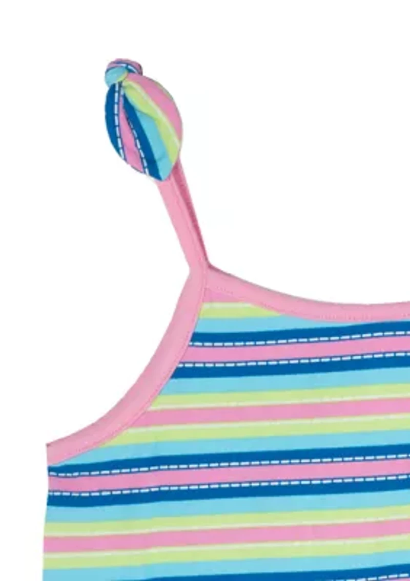 Girls 4-6x Multi Stripe Tank Top