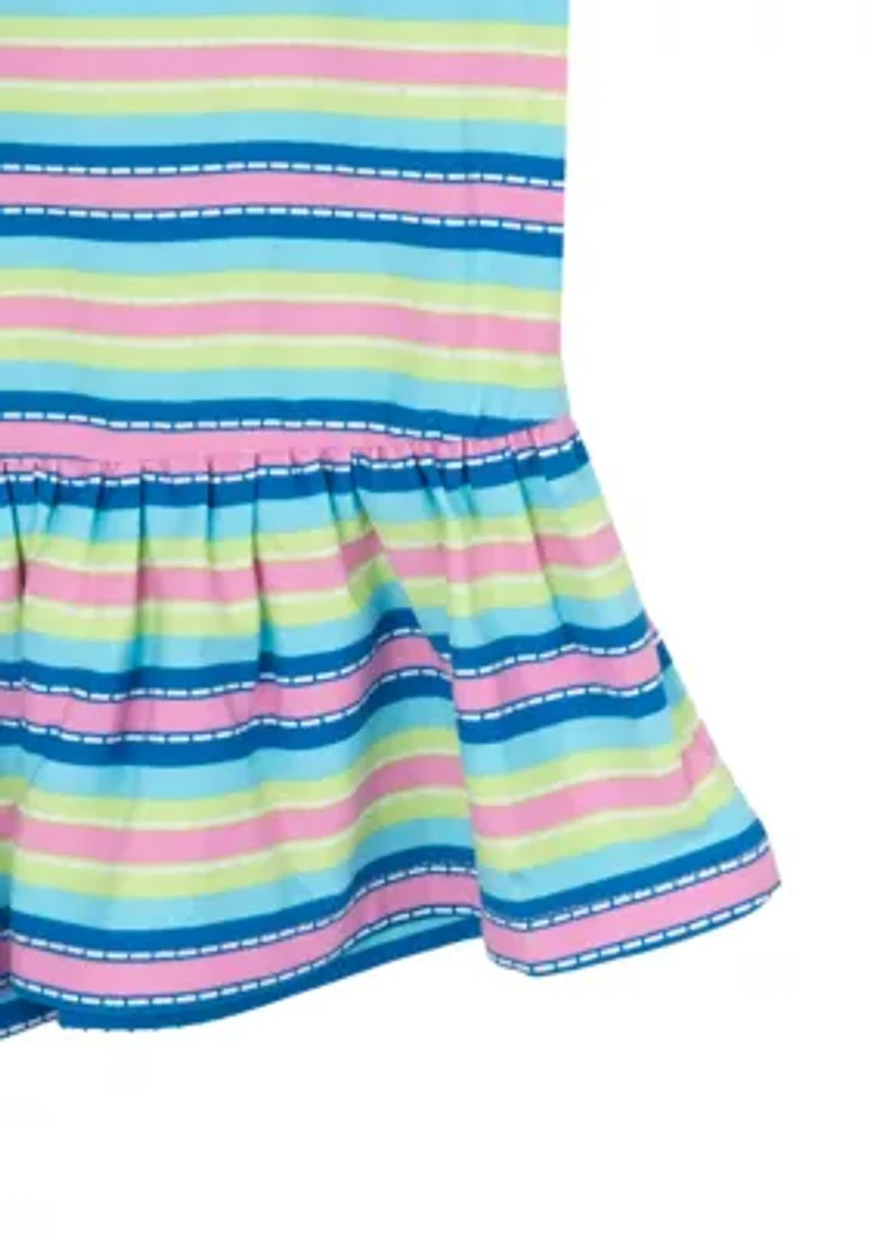 Girls 4-6x Multi Stripe Tank Top