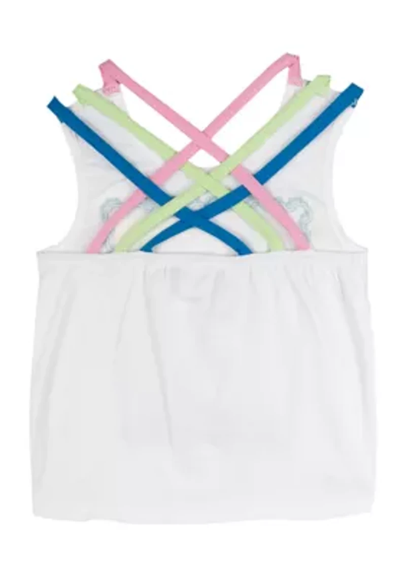 Girls 4-6x Flamingo Graphic Tank Top