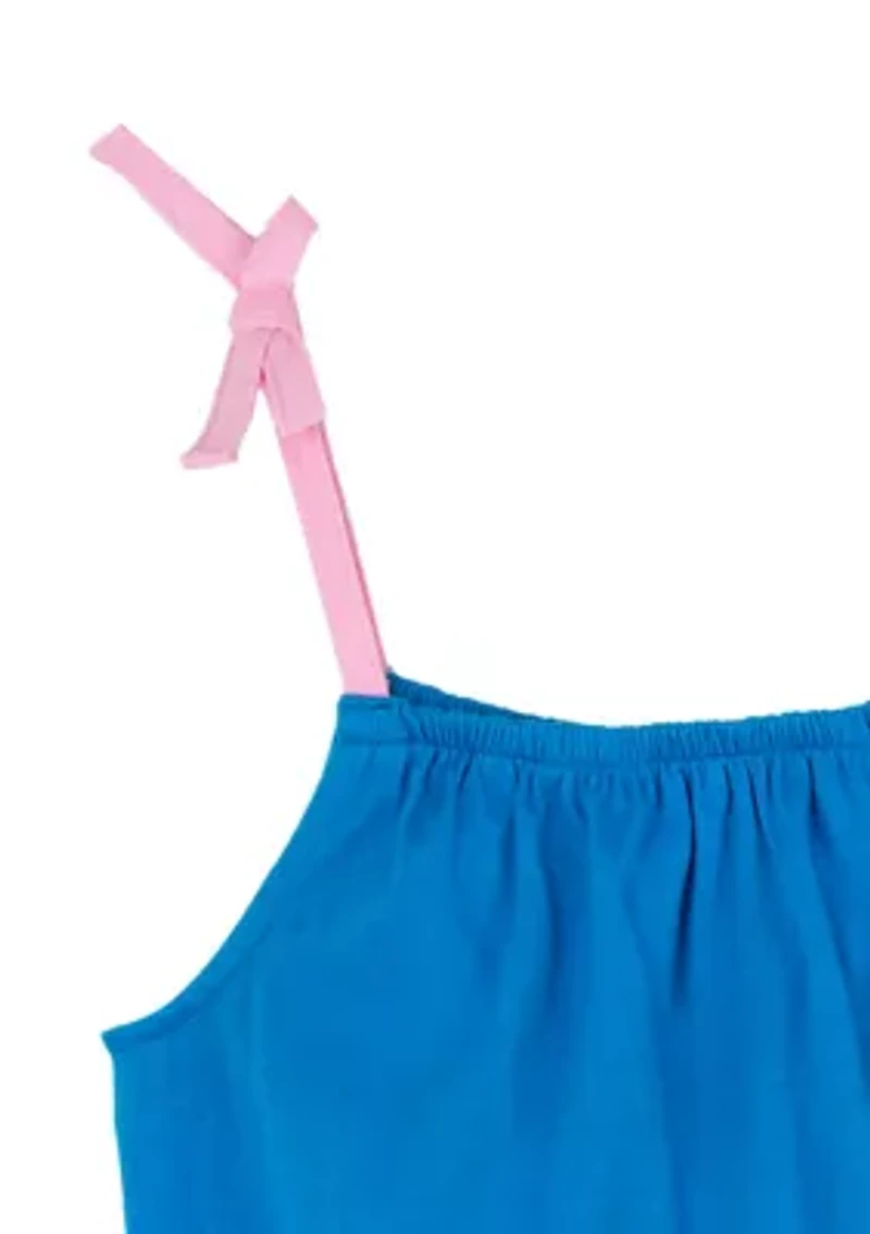 Girls 4-6x Sleeveless Flamingo Dress