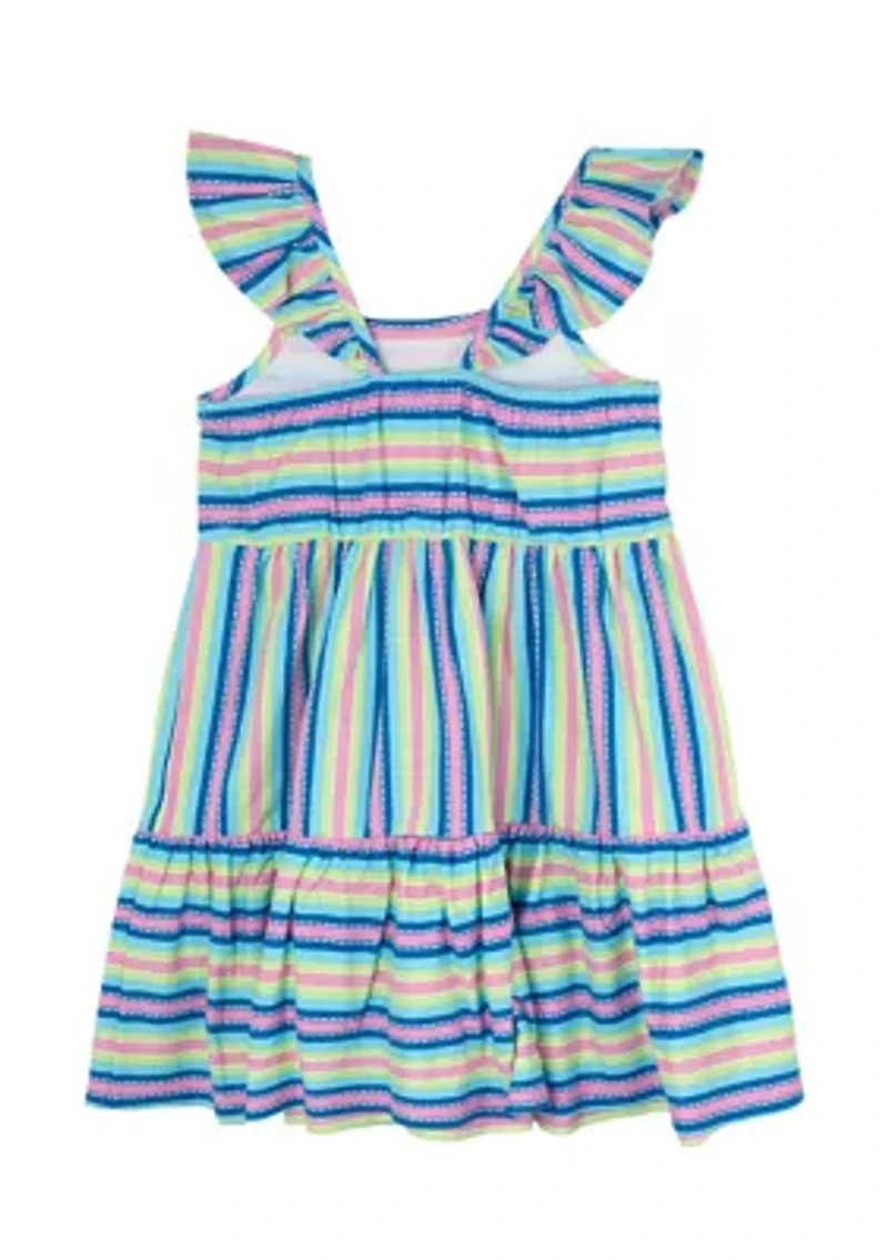Girls 4-6x Multi Stripe Dress