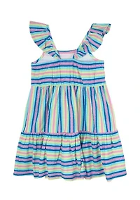 Girls 4-6x Multi Stripe Dress
