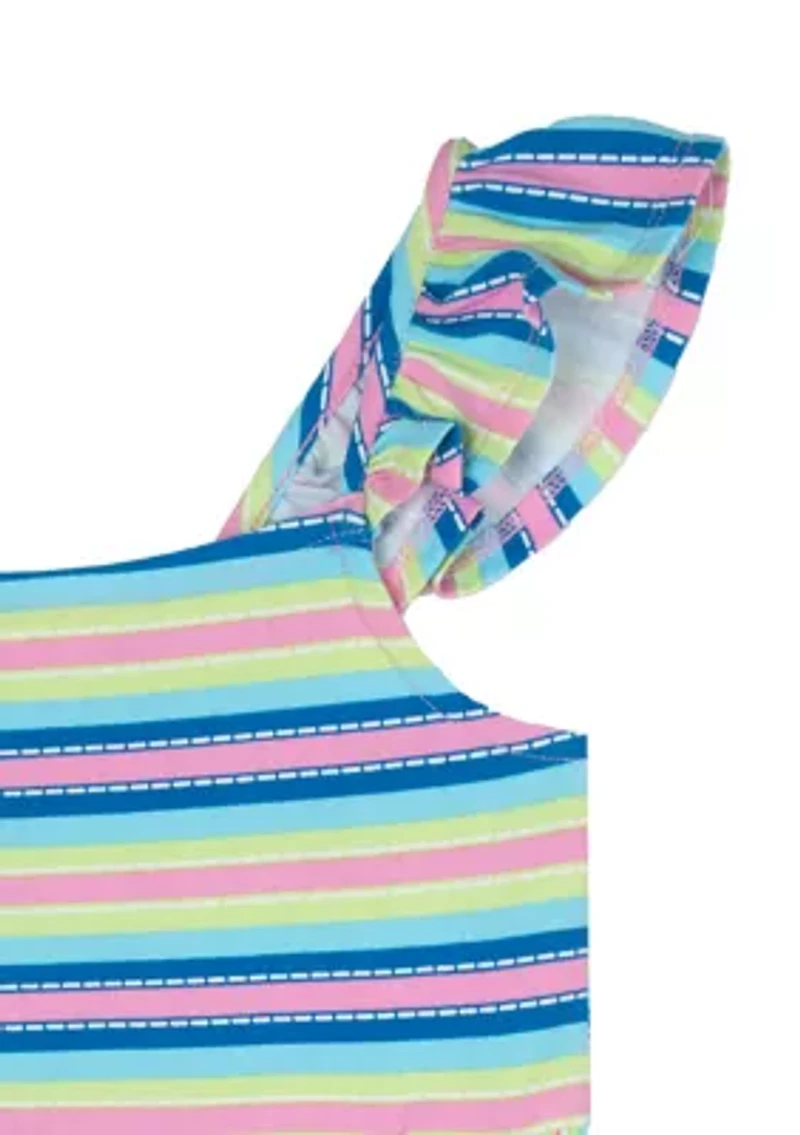 Girls 4-6x Multi Stripe Dress