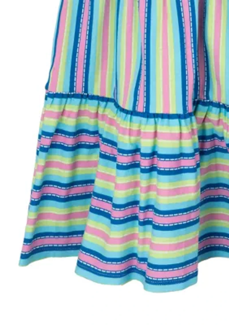 Girls 4-6x Multi Stripe Dress