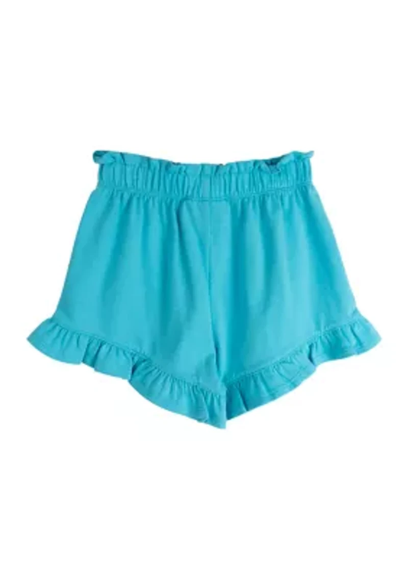 Girls 7-16 Ruffle Pull On Shorts