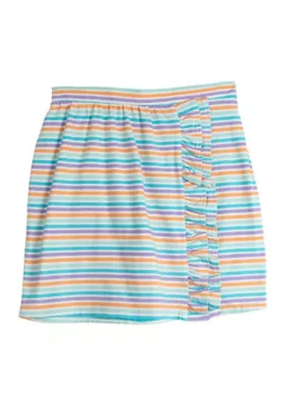 Girls 7-16 Pull On Printed Knit Skirt