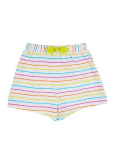Girls 7-16 Striped Knit Ruffle Shorts with Bow