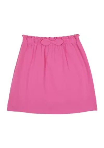 Girls 7-16 Pull On Knit Skirt with Bow