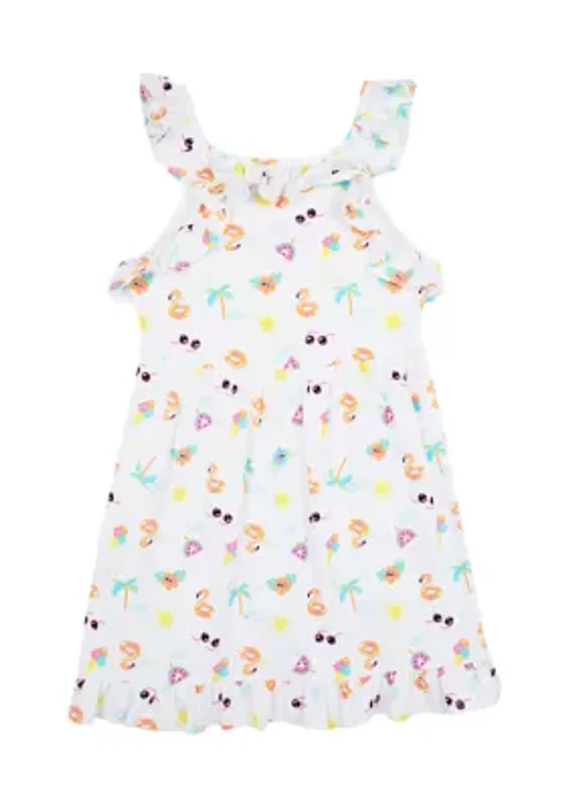 Girls 7-16 Printed Dress