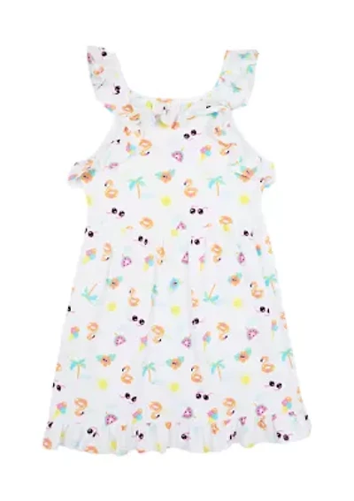 Girls 7-16 Printed Dress