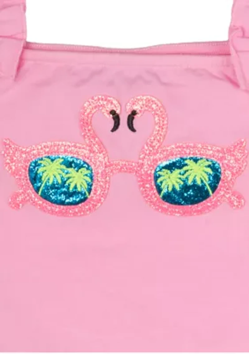 Girls 7-16 Flamingo Graphic Tank Top