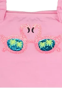 Girls 7-16 Flamingo Graphic Tank Top