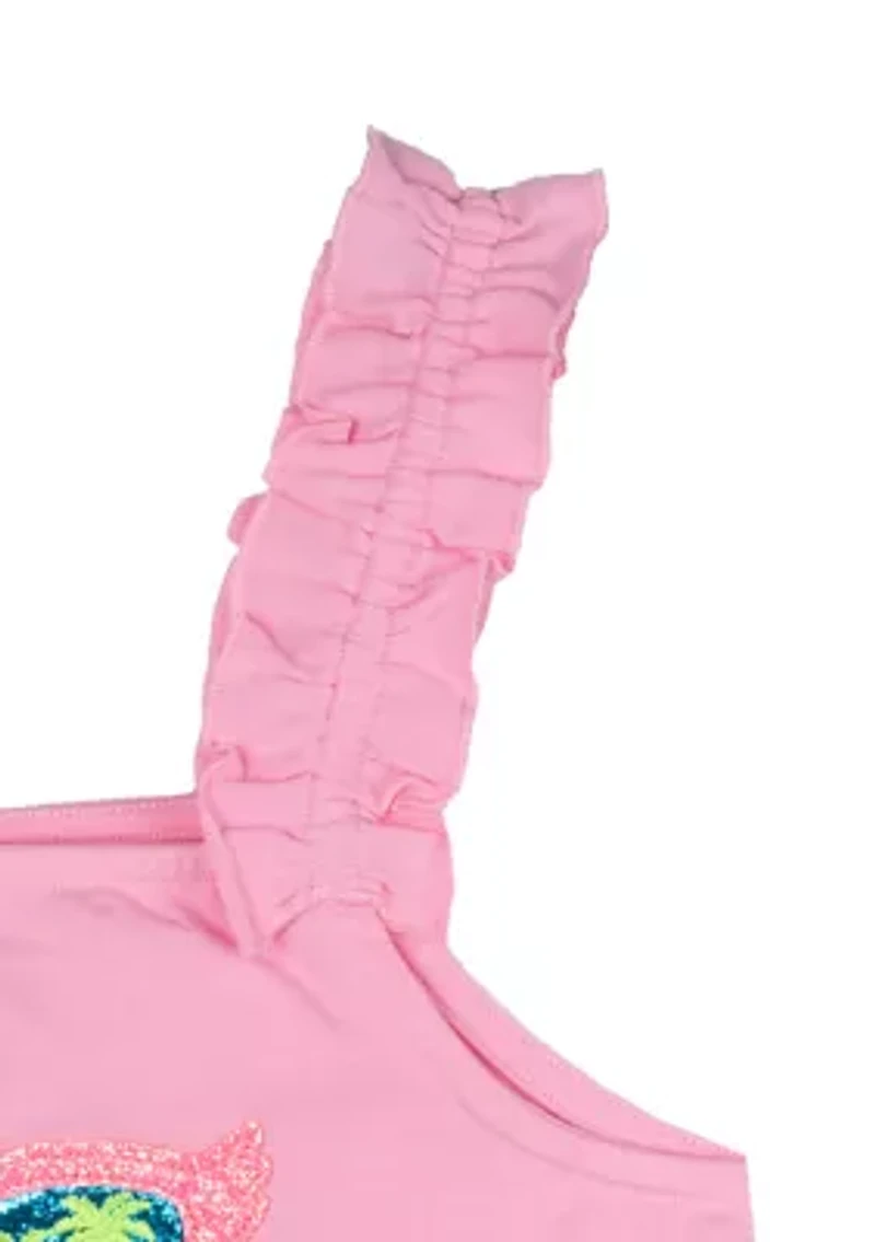 Girls 7-16 Flamingo Graphic Tank Top