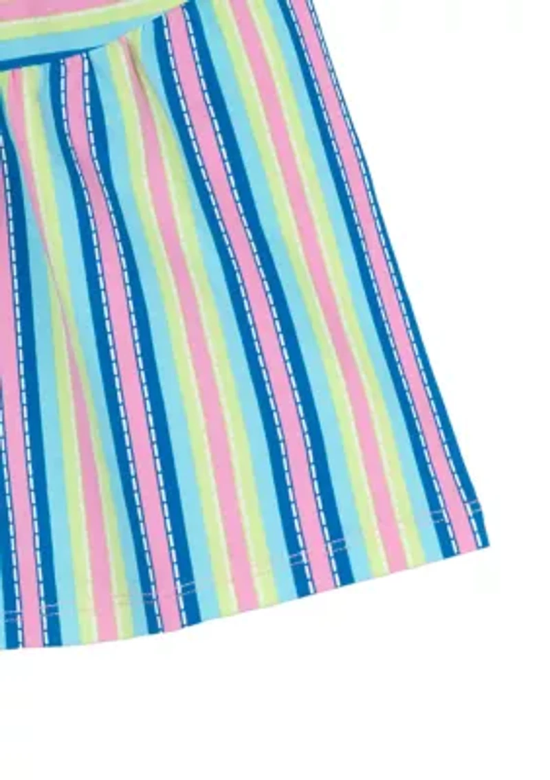 Girls 7-16 Striped Shorts
