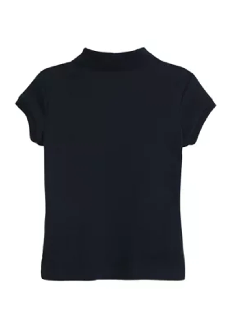 Girls 4-6x Interlock Polo Shirt