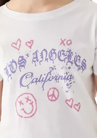 Girls 8-18 Los Angeles Graphic T-Shirt