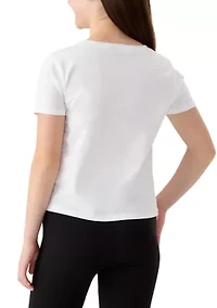 Girls 7-16 Butterfly Smiley Face Graphic T-Shirt