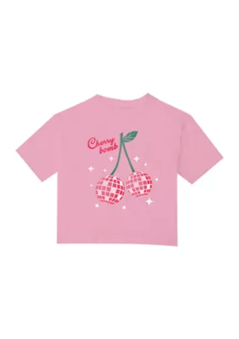 Girls 7-16 Cherry Bomb Disco Graphic T-Shirt