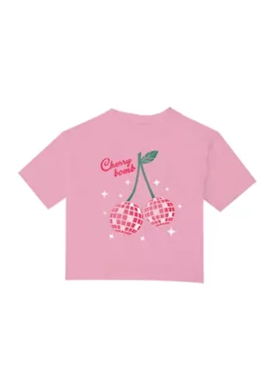 Girls 7-16 Cherry Bomb Disco Graphic T-Shirt