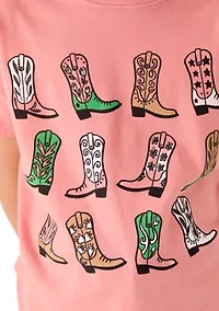 Girls 7-16 Boots Graphic T-Shirt