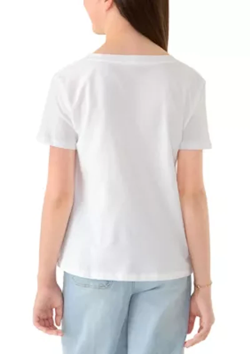 Girls 7-16 Cherry Bow Graphic T-Shirt