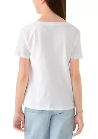 Girls 7-16 Cherry Bow Graphic T-Shirt