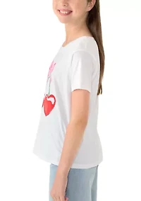 Girls 7-16 Cherry Bow Graphic T-Shirt