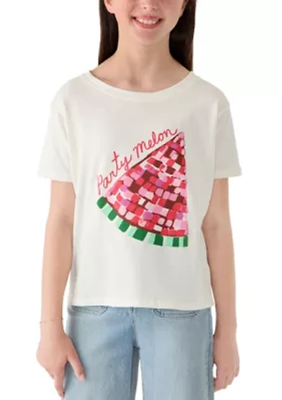 Girls 7-16 Party Melon Graphic T-Shirt