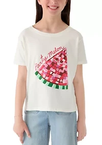 Girls 7-16 Party Melon Graphic T-Shirt