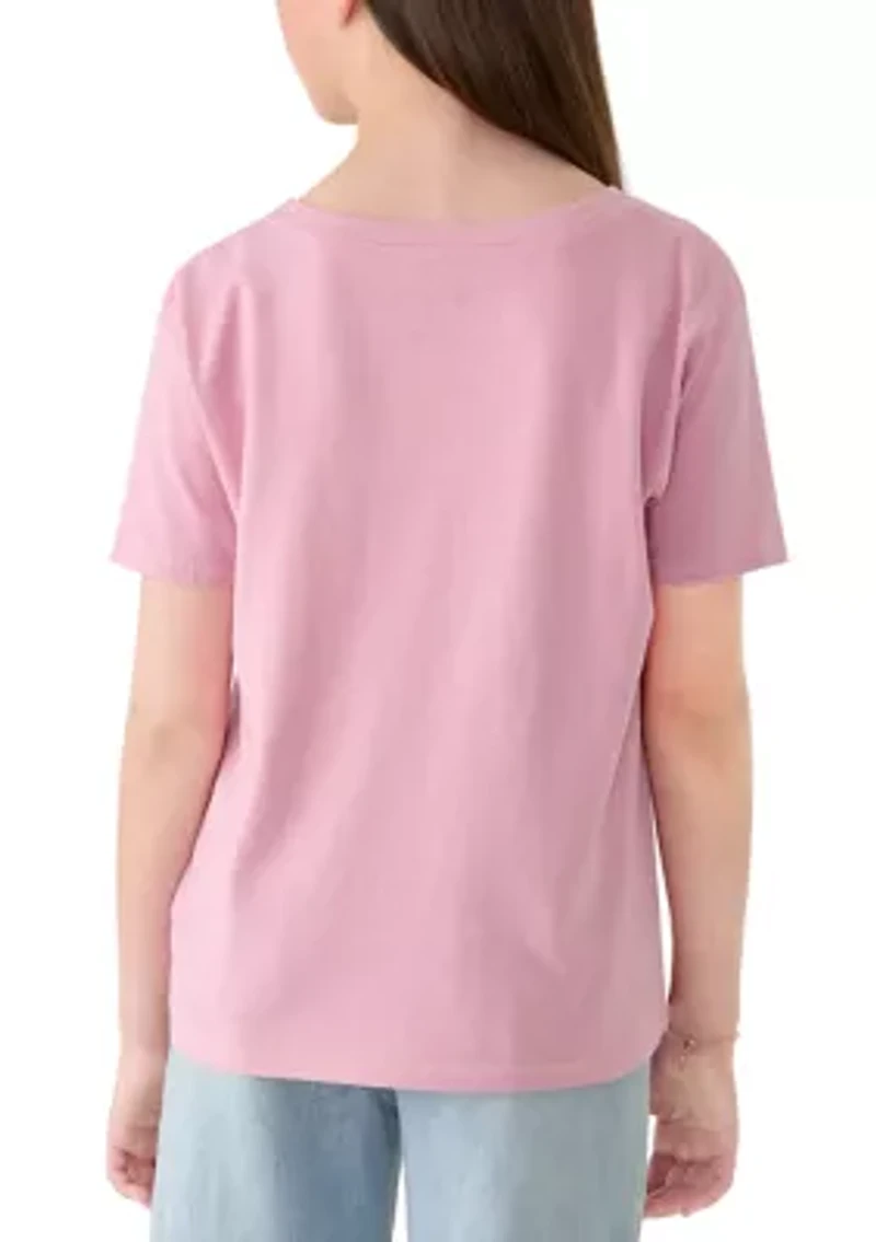 Girls 7-16 Three Bow Graphic Shirt