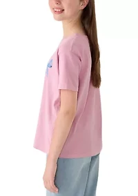 Girls 7-16 Three Bow Graphic Shirt