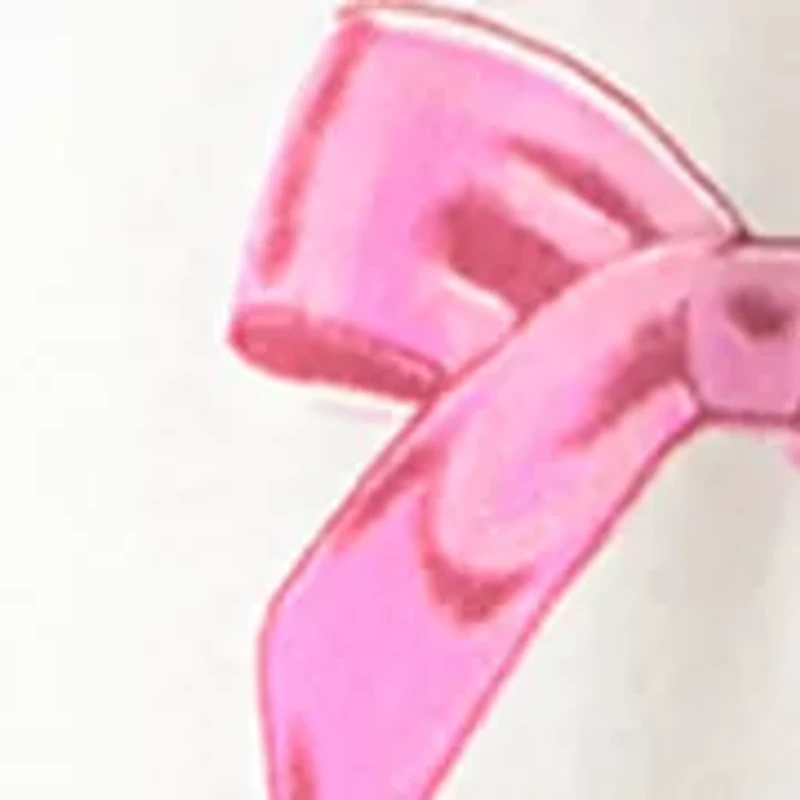 Girl 7-16 Happy Face Pink Bow Graphic T-Shirt