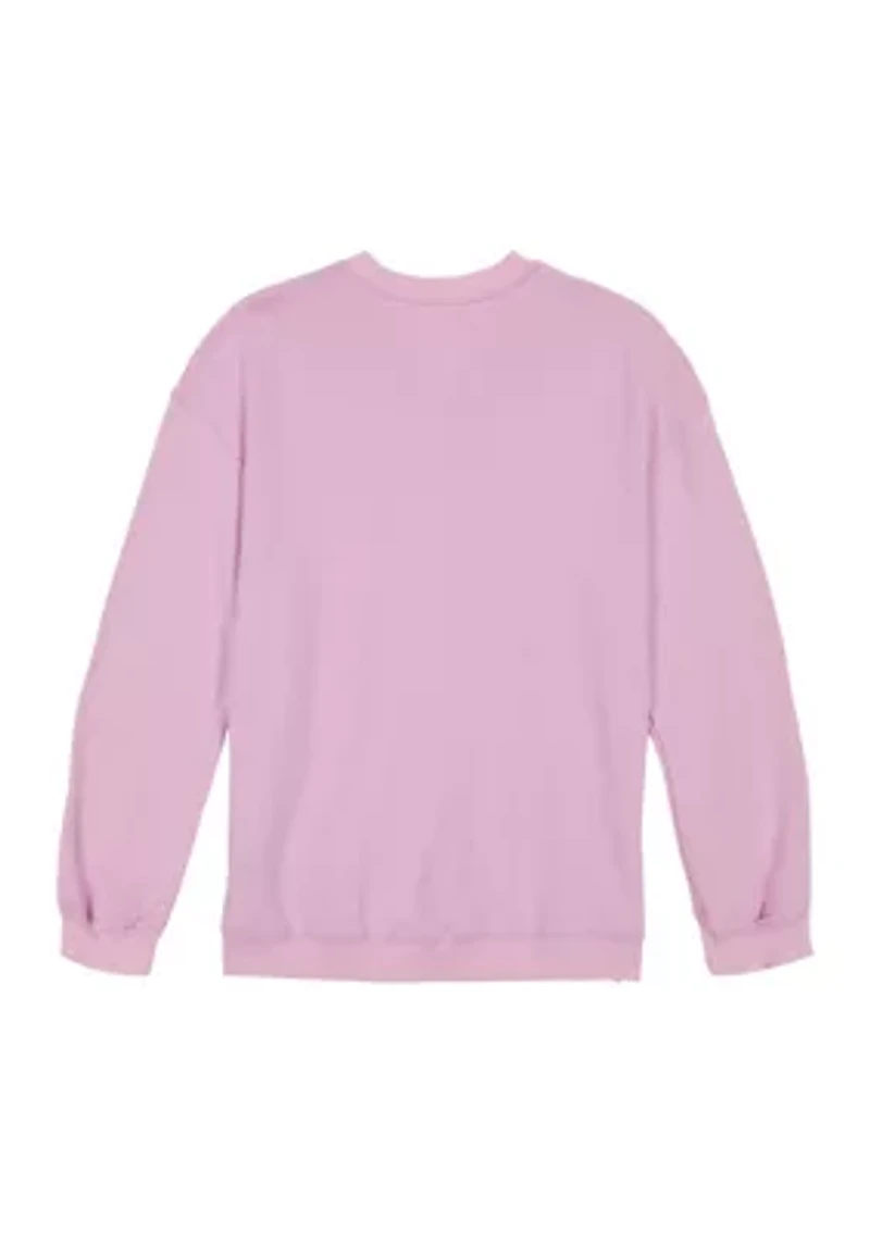 Girls 7-16 French Terry Graphic Sweatshirt